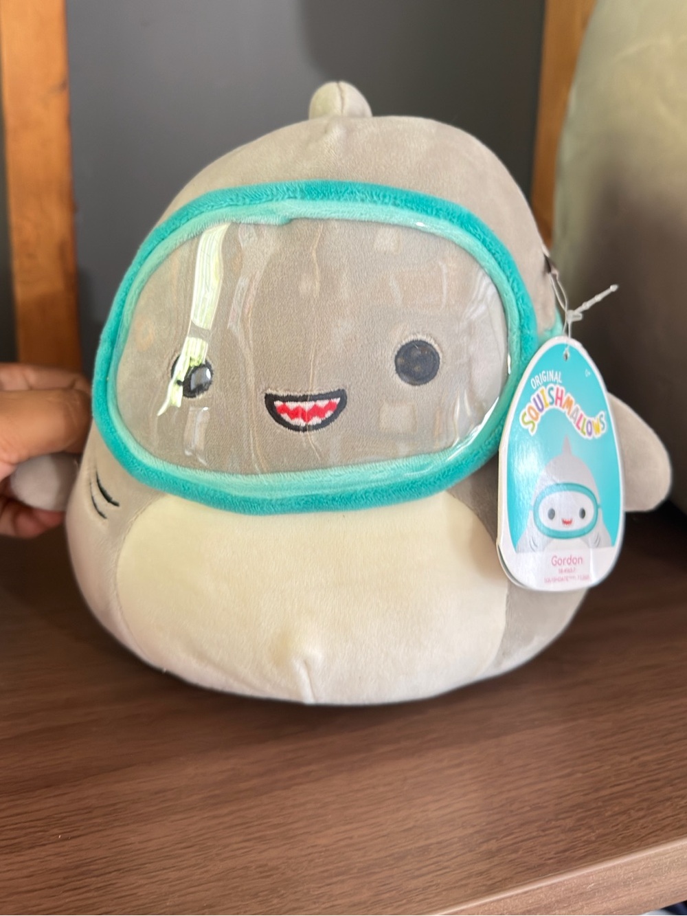 Squishmallow Gordon the Shark with Scuba Helmet 8" Plush NWT